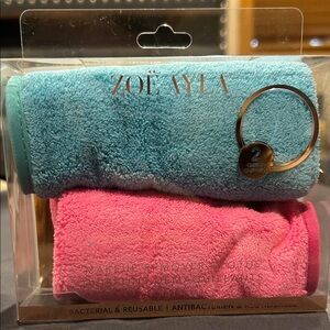 Zoe Ayla Makeup Remover Cloths - Blue and Pink